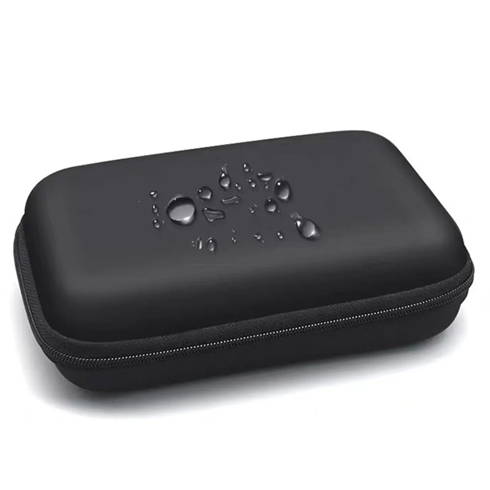 Organizer Pouch Bag,  Travel  Organizer Bag  Portable  Multifunctional Case for Cable, Cord, Charger, Hard Drive, Earphone Black