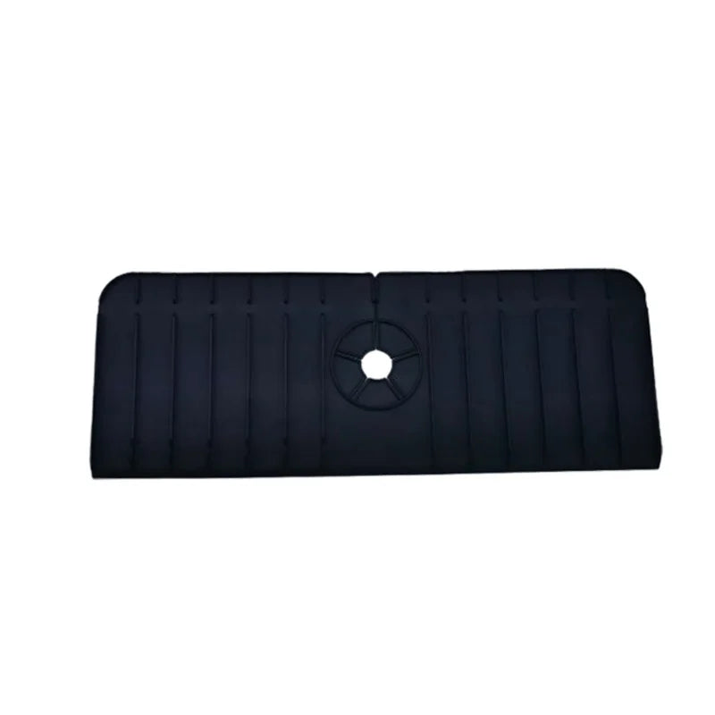 Silicone Kitchen Sink Splash Guard, Large Faucet Mat, Premium Draining Mat, Adjustable Faucet Protector for Kitchen & Bathroom