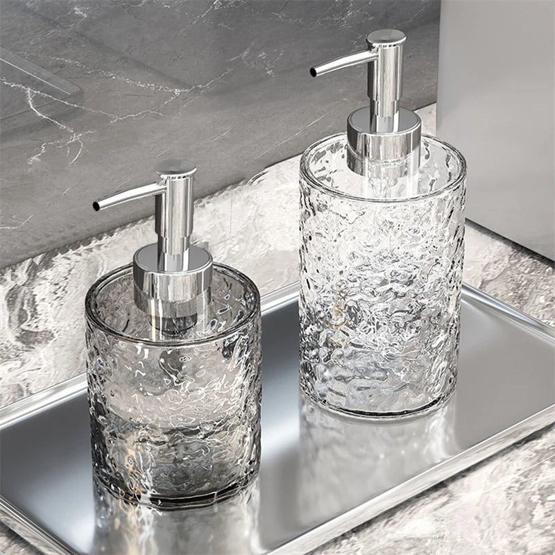 Soap Dispenser Bottles Refillable Press Hands Dishes Liquid Dispenser Kitchen Bathroom Countertop Soap Containers Soap Bottle