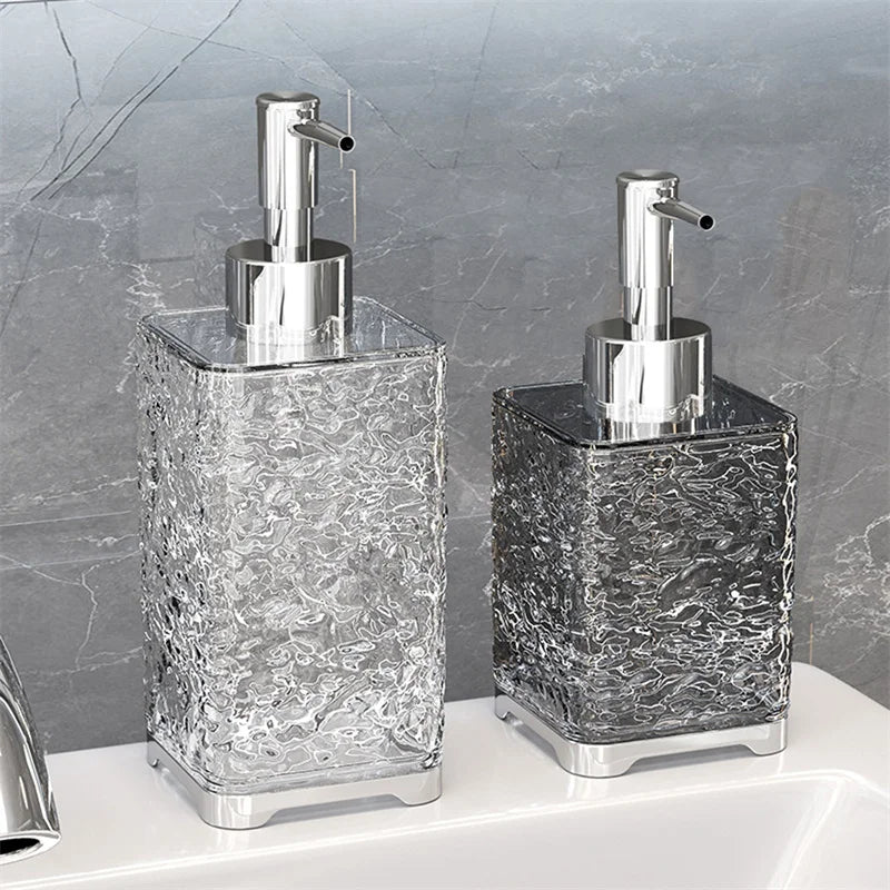 Soap Dispenser Bottles Refillable Press Hands Dishes Liquid Dispenser Kitchen Bathroom Countertop Soap Containers Soap Bottle