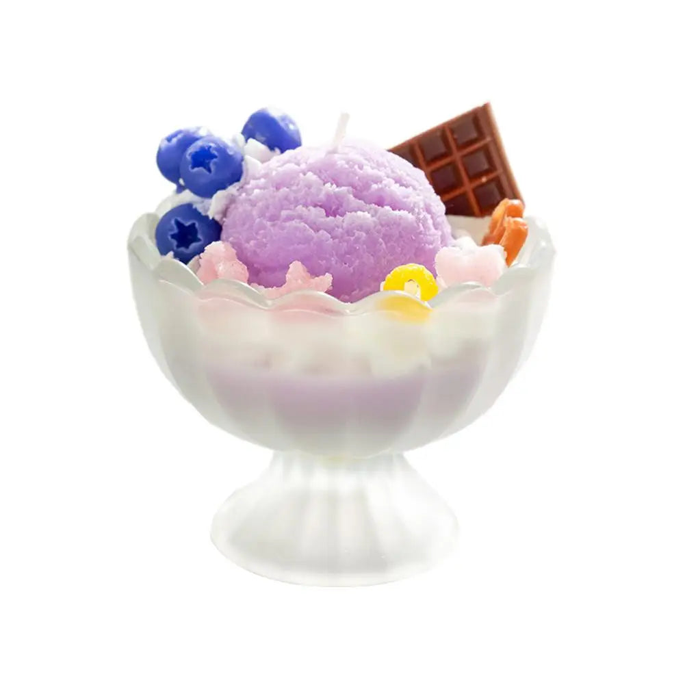 Ice Cream Scented Candle Decorative Scented Candle Nice-looking Bright Color Romatherapy Candles Home Decoration