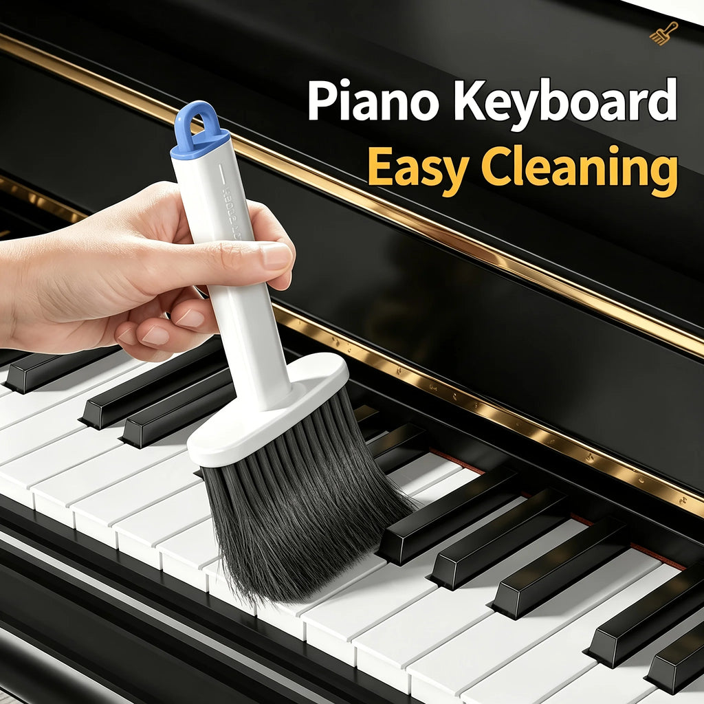 Window Track Cleaning Brush - Comes with Clip and Shovel, Multifunctional Soft Bristle Crevice Brush, Household Dust Removal Brush, Car Interior Dust Removal Brush Household Cleaning Tools, Suitable for Living Room, Bedroom,
