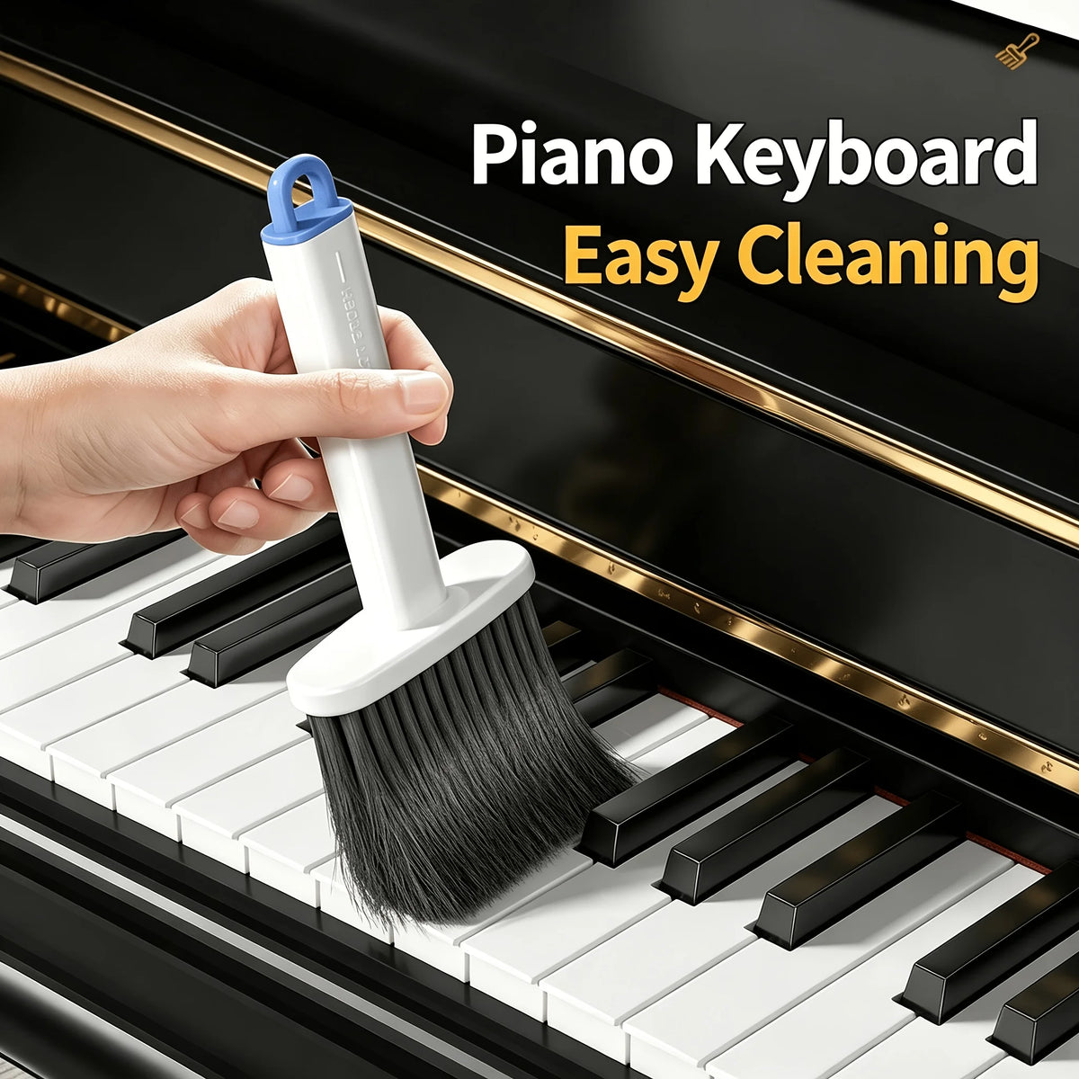 Window Track Cleaning Brush - Comes with Clip and Shovel, Multifunctional Soft Bristle Crevice Brush, Household Dust Removal Brush, Car Interior Dust Removal Brush Household Cleaning Tools, Suitable for Living Room, Bedroom,