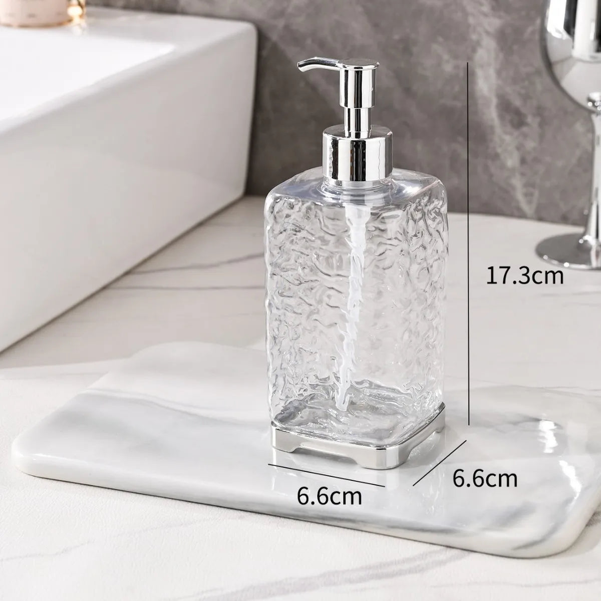 Soap Dispenser Bottles Refillable Press Hands Dishes Liquid Dispenser Kitchen Bathroom Countertop Soap Containers Soap Bottle
