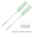 Practical Household Dust Cleaning Brush with 10 Pcs Non-woven Cleaning Cloth Long Handle Dust Gap Brush for Home Cleaning Tool