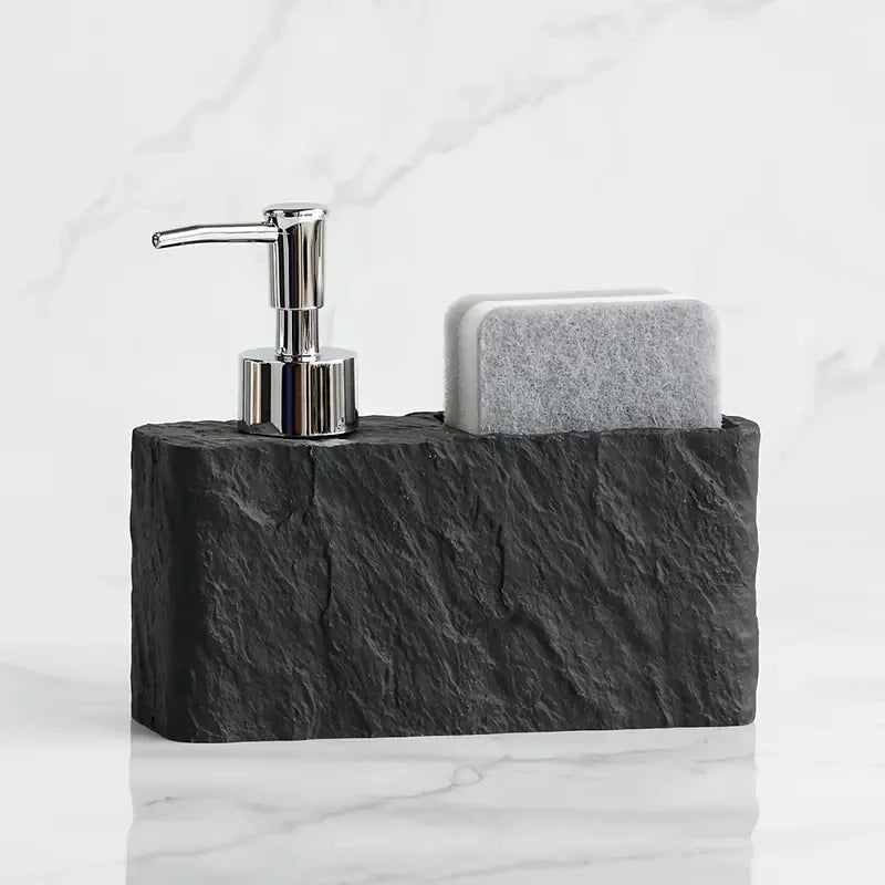 Soap Dispenser with Sponge Holder, Multipurpose Kitchen Sink Lotion Pump Bathroom Hand Soap Container