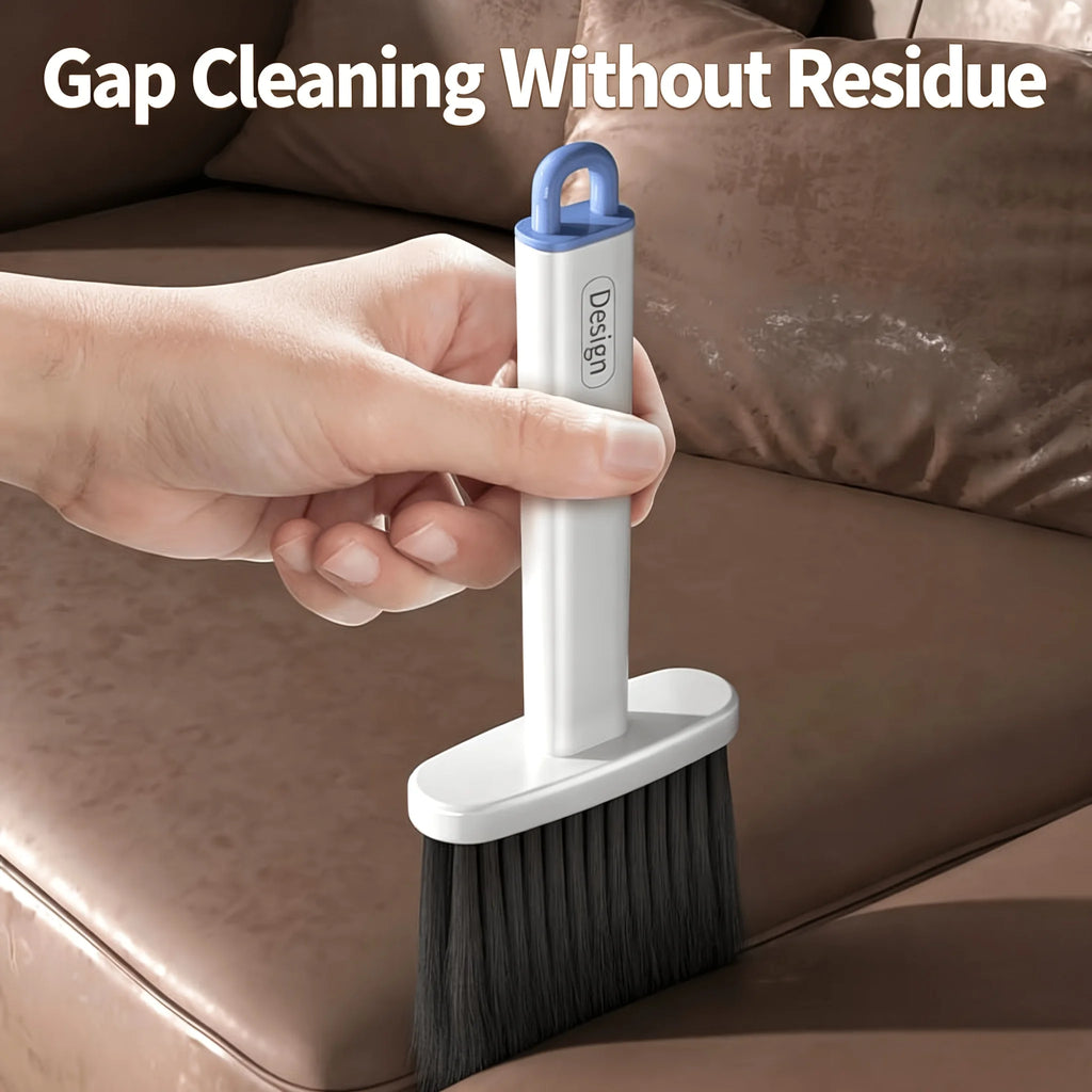 Window Track Cleaning Brush - Comes with Clip and Shovel, Multifunctional Soft Bristle Crevice Brush, Household Dust Removal Brush, Car Interior Dust Removal Brush Household Cleaning Tools, Suitable for Living Room, Bedroom,