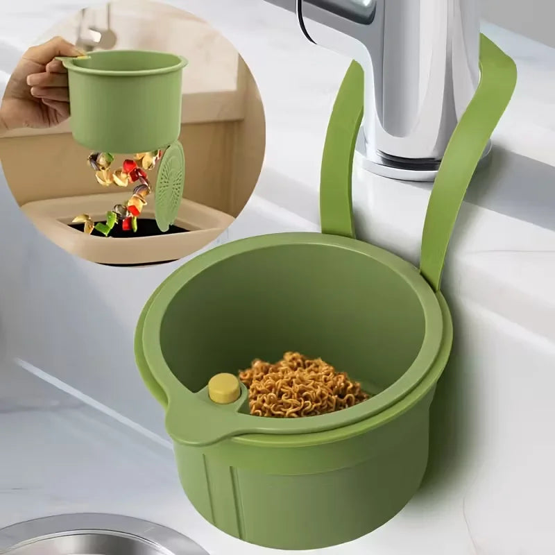 Multi-Functional Food Strainer Sink Organizer for Kitchen & Bathroom Use - Efficient Drainage And Storage Solution