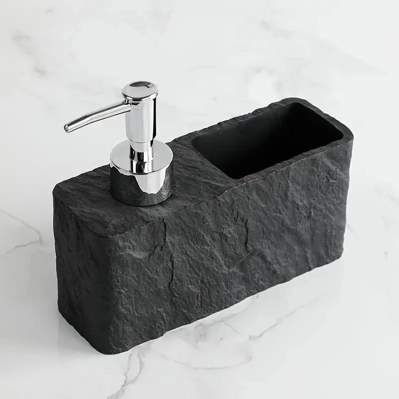 Soap Dispenser with Sponge Holder, Multipurpose Kitchen Sink Lotion Pump Bathroom Hand Soap Container