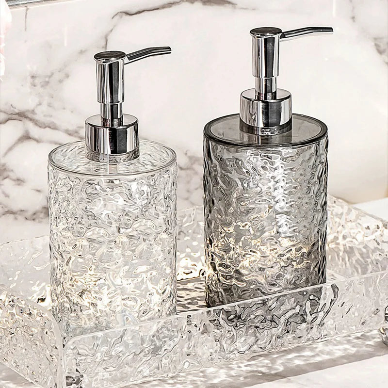 Soap Dispenser Bottles Refillable Press Hands Dishes Liquid Dispenser Kitchen Bathroom Countertop Soap Containers Soap Bottle