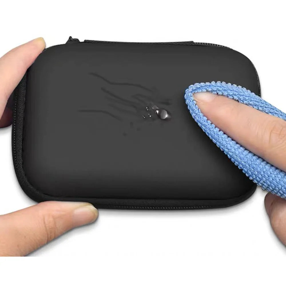 Organizer Pouch Bag,  Travel  Organizer Bag  Portable  Multifunctional Case for Cable, Cord, Charger, Hard Drive, Earphone Black