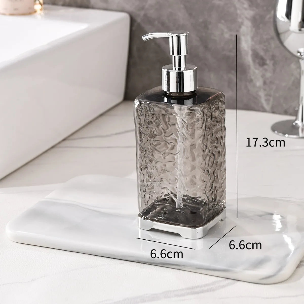 Soap Dispenser Bottles Refillable Press Hands Dishes Liquid Dispenser Kitchen Bathroom Countertop Soap Containers Soap Bottle
